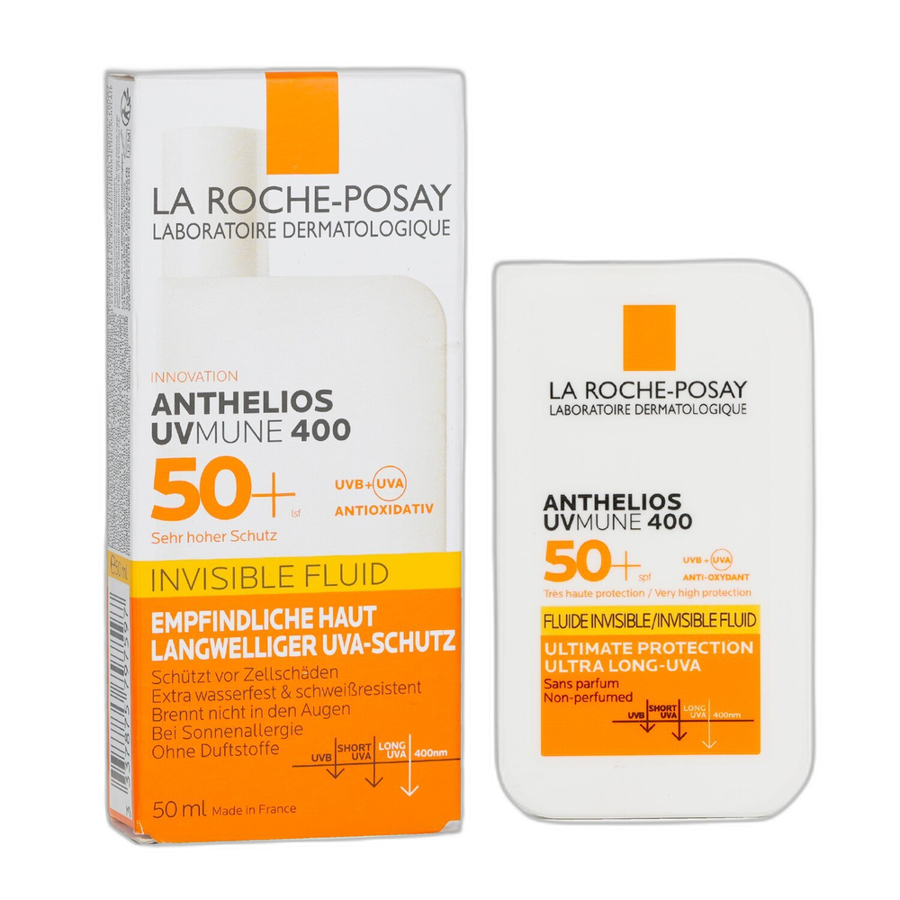 La Roche-Posay Anthelios UVMune 400 SPF50+ Fluide Invisible product packshot